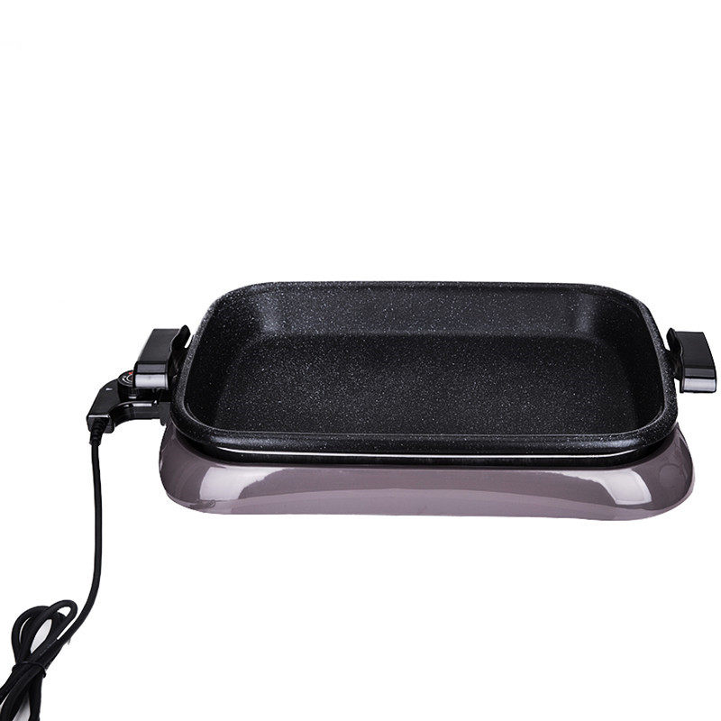 煎锅平底锅插电分体式不粘锅韩式烤肉多功能电热家用煎锅