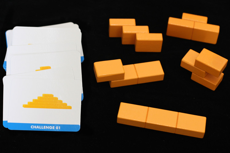 高智商积木桌面智力儿童益智玩具亲子拼图形状5块拼图