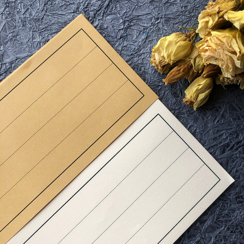 小璨写字书写纸视频同款练字写字白色牛皮纸纸笺