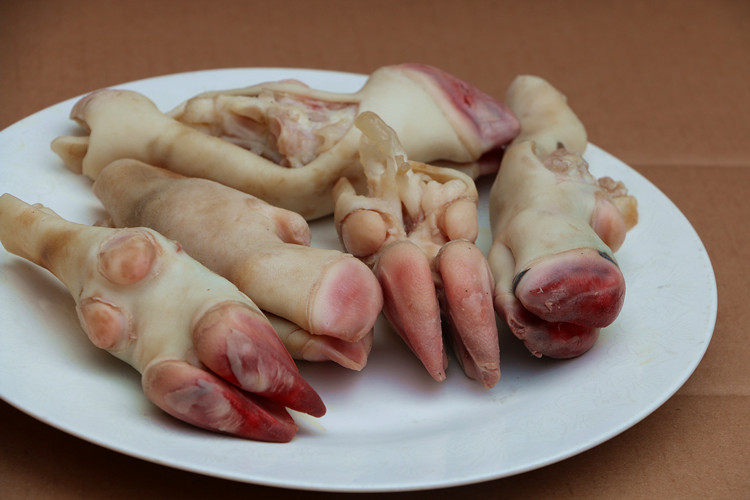 蹄子新鲜500g山羊当天杀生羊蹄另有羊肚羊杂山生羊肉