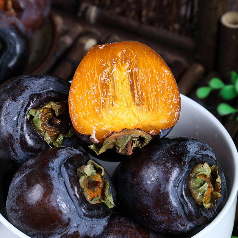 柿子水果新鲜乌墨柿火金钱蜜柿软糯甜红4斤柿子