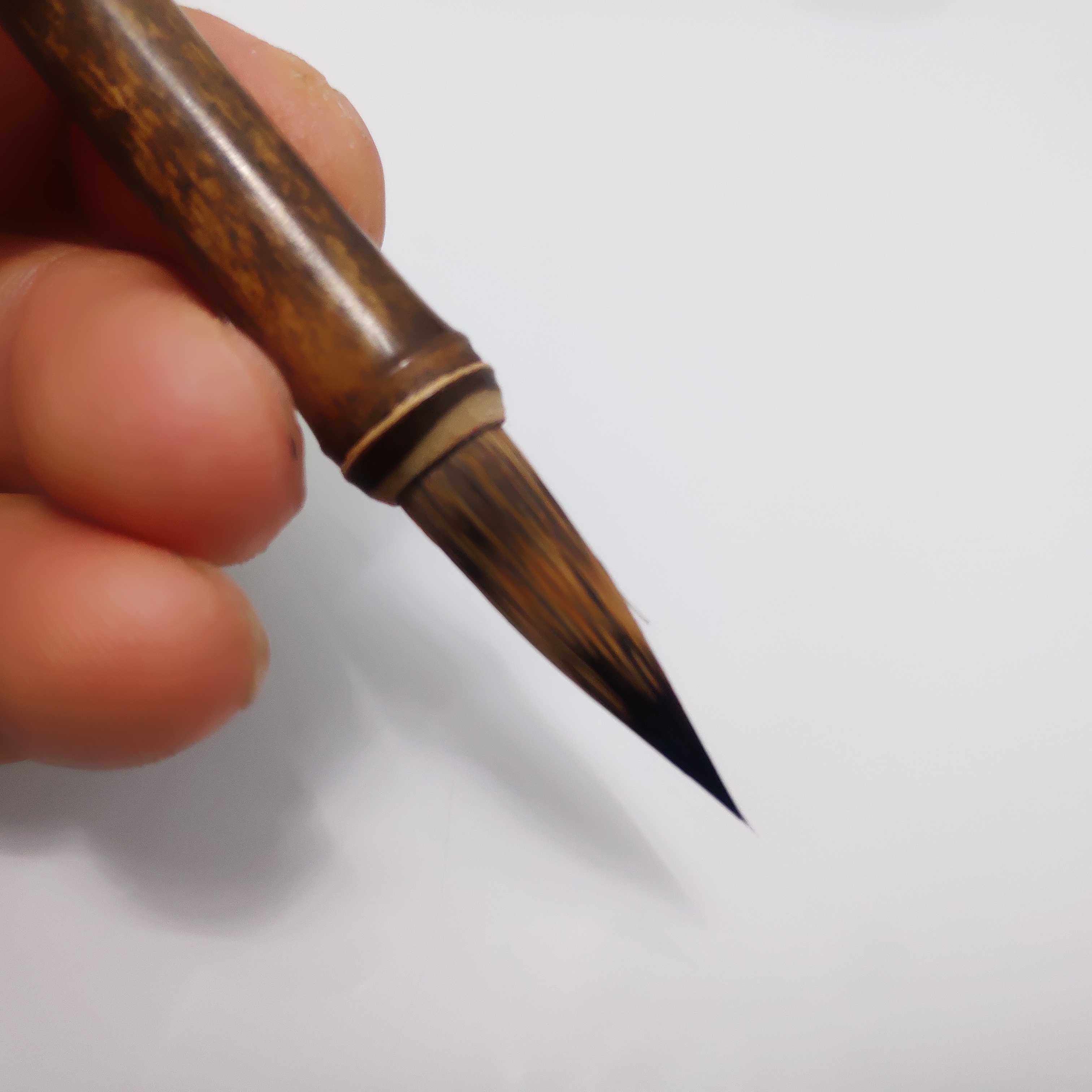 毛笔精品鼠须鼠毫天然天然竹竹节专业楷书行书毛笔