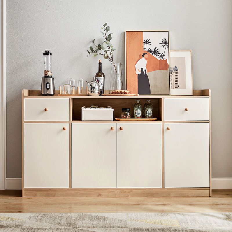 边柜林氏木业北欧简约家用客厅置物餐储物茶水矮柜餐边柜