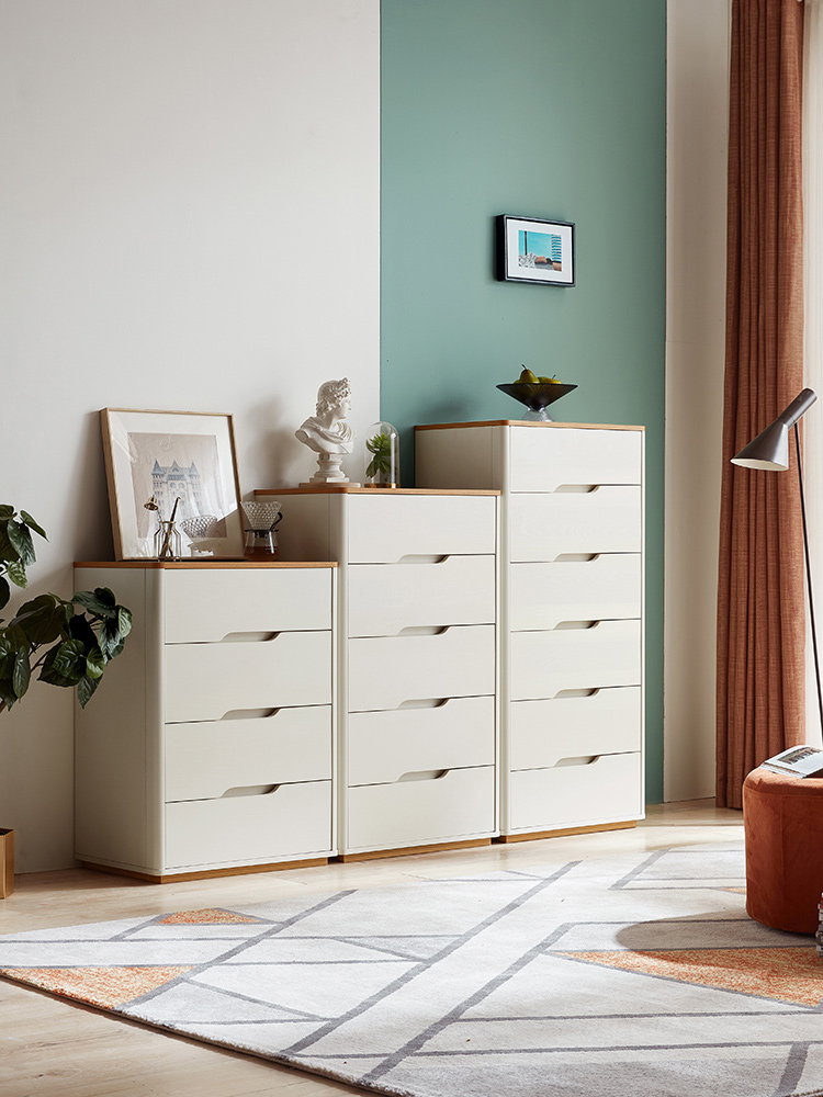 林氏木业柜子储物抽屉斗橱五斗收纳四斗现代简约户型斗柜