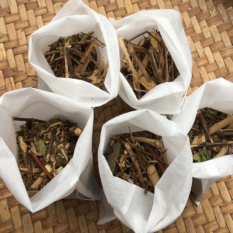 野生干货布袋泡澡儿童宝宝药材金银忍冬草药金银花