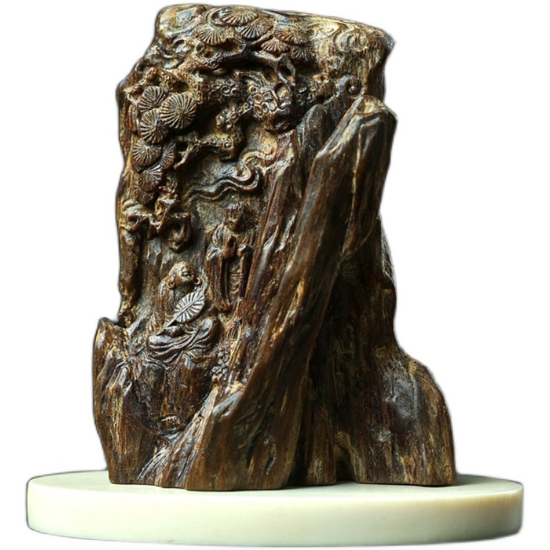 骨灰玩家收藏正宗保真越南芽庄奇楠沉香摆件木雕