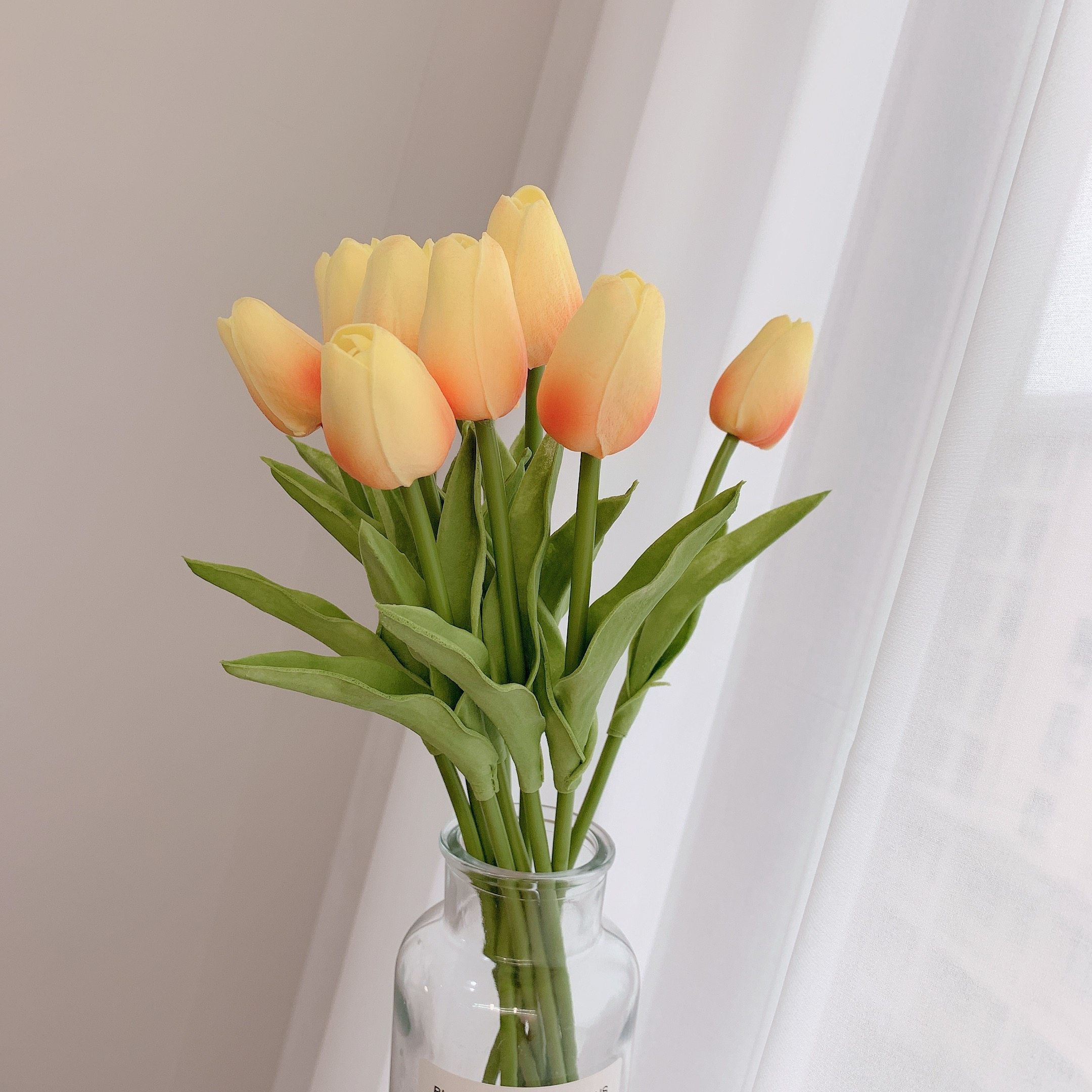 仿真ins郁金郁金香香送花瓶房间客厅桌面花束仿真花