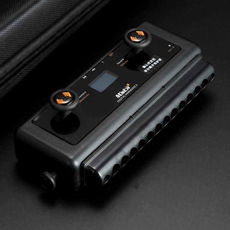 墨兹hm12数码电子12孔半音音阶电声口琴可变口琴