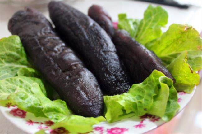 即食海参野生大乌参茄新鲜冷蒸黑光酒店海参海海参