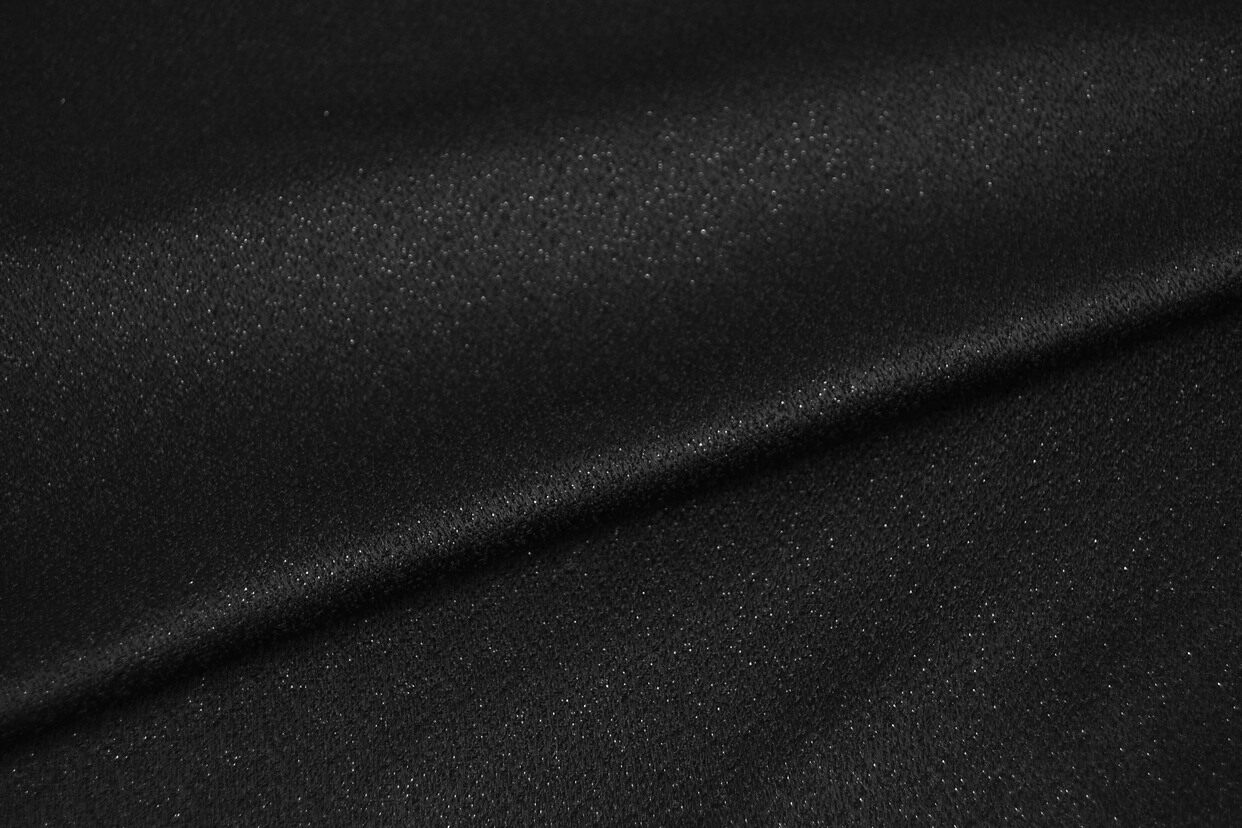 黑色珠光满天星时尚布料柔软垂顺不扎风衣西装海绵垫