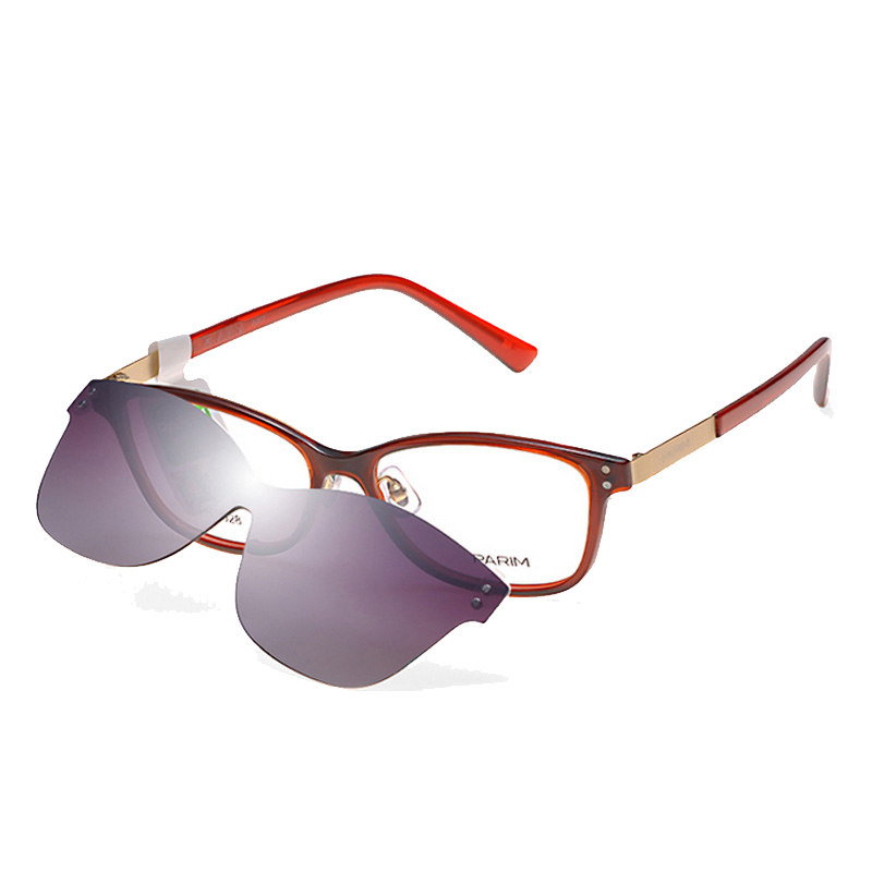 正品parim派丽蒙air7轻近视眼镜架吸式磁铁套镜两用太阳镜pr7928