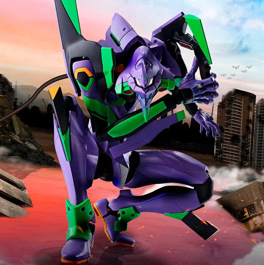 万代特典剧场新剧场robot初号机战士福音新世纪eva手办