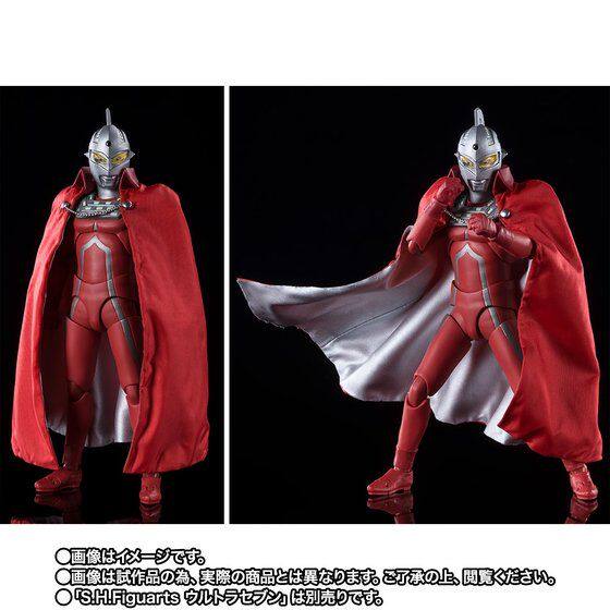 现货万代魂限shf奥特曼兄弟初代艾斯布制斗披风手办