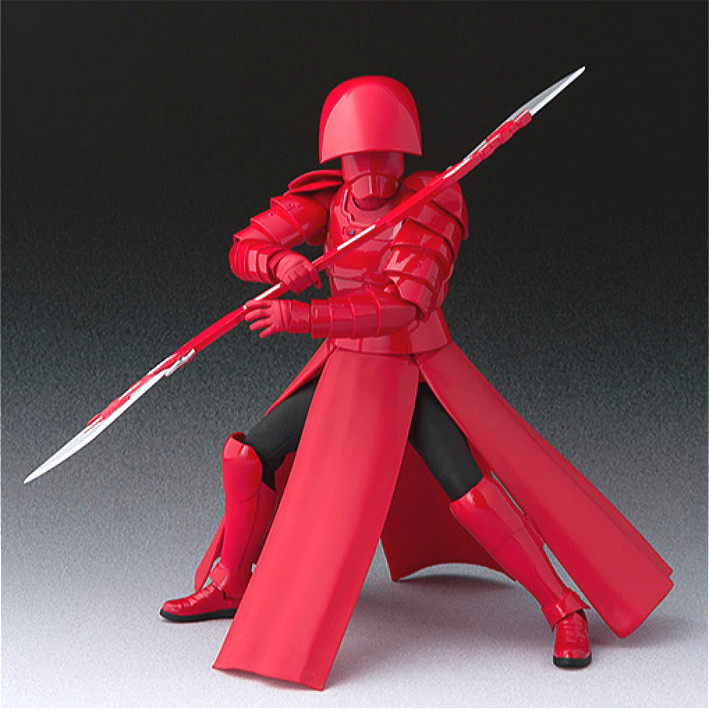 万代shf星球大战最后后的绝地武士卫兵红衣双刀手办