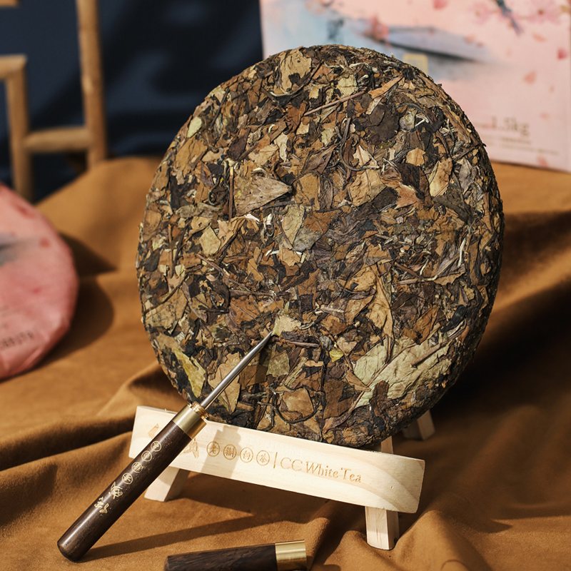 传成老树白茶福鼎白茶寿茶饼2017年一级春采高山寿眉