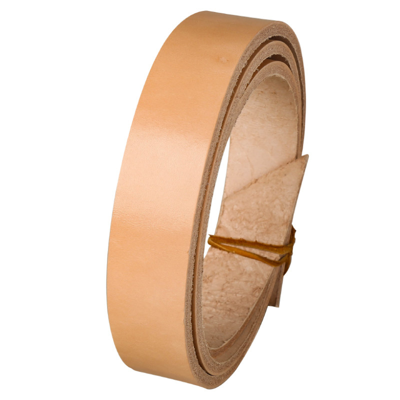 枥木鞍革皮带条皮料头层真皮原色植鞣革进口手工皮带diy带条透染