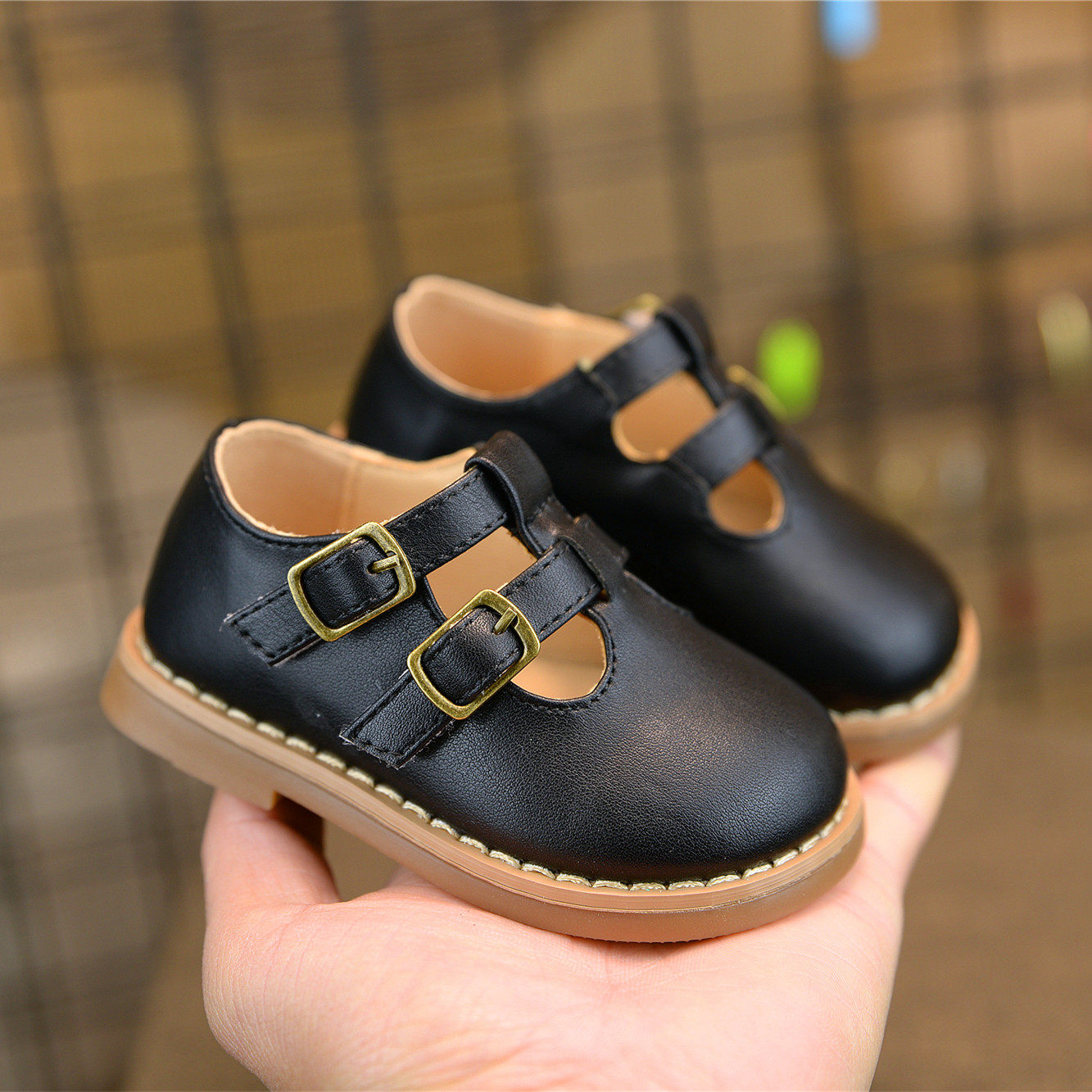 女宝宝公主鞋小童皮鞋英伦风一岁婴幼儿学步鞋软底小男孩单鞋春秋