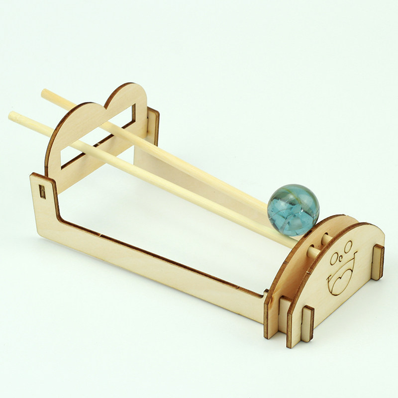 儿童科学探索材料双轨怪坡重力重心原理学生幼儿园科学实验