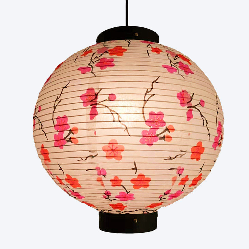 定制印字日式纸灯笼吊灯罩餐厅料理和室榻榻米温泉店铺门头装饰