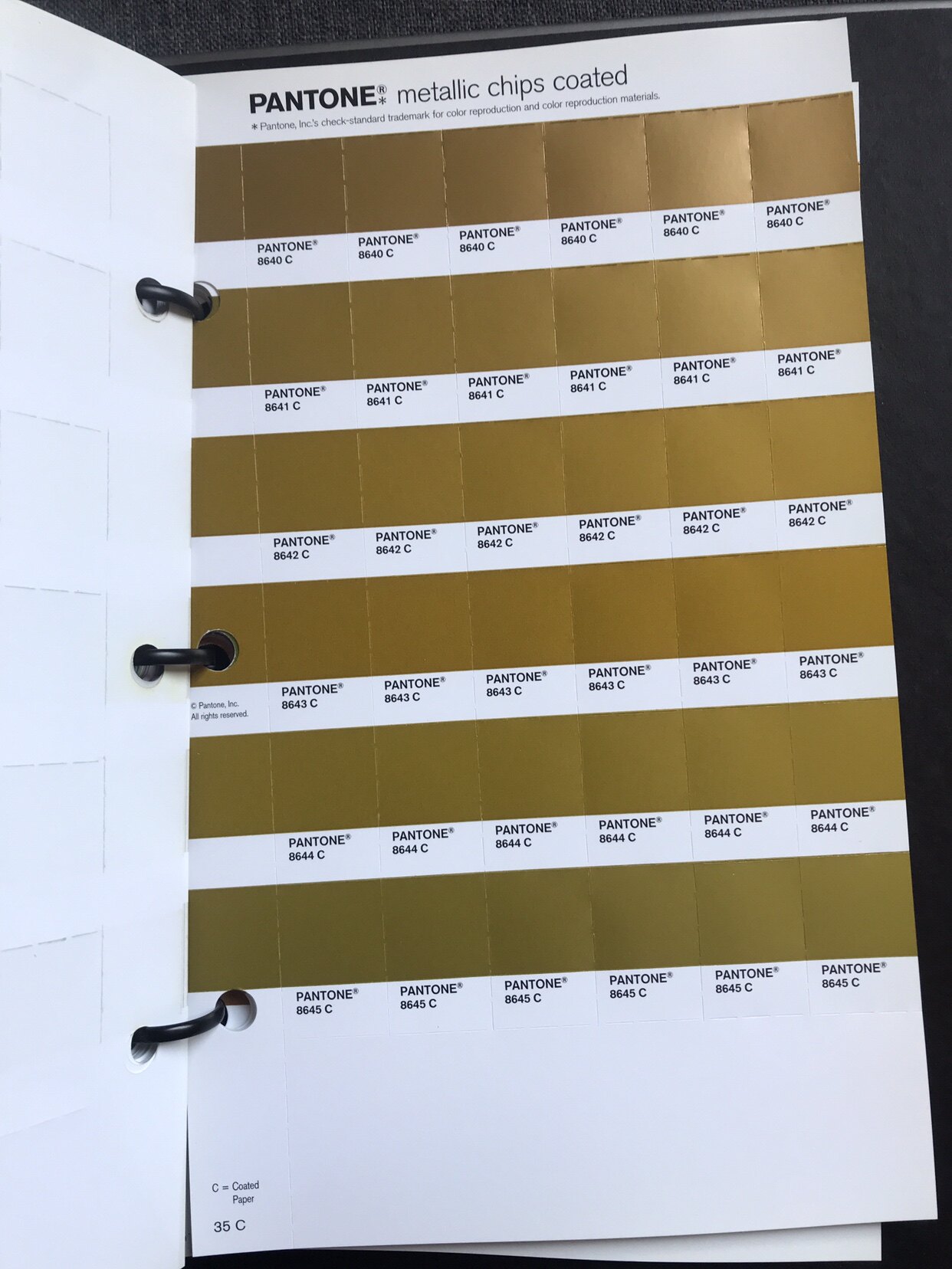 色卡彩通tpg单张可张可cu单页tpx补充178910其它印刷制品