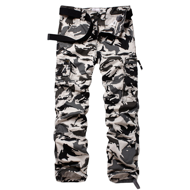海军黑鹰迷彩裤男长裤黑白户外工装裤多口袋休闲裤