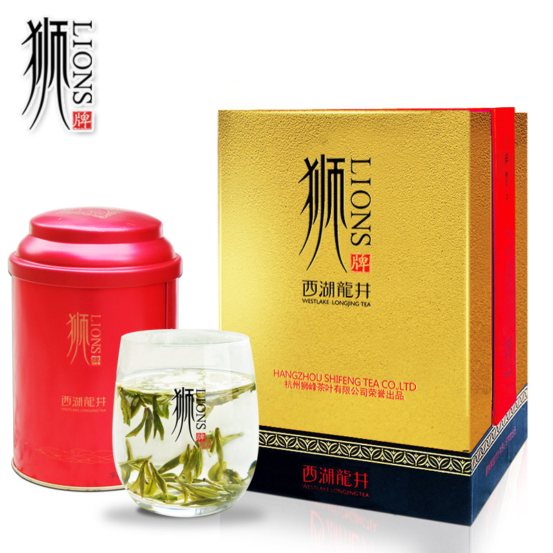 2022新茶狮峰龙井狮牌特级明前西湖龙井茶100克西湖龙井