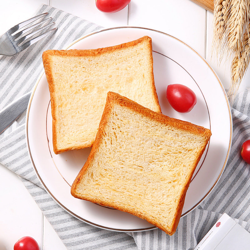 新品【百草味-北海道切片吐司405g】零食蛋糕