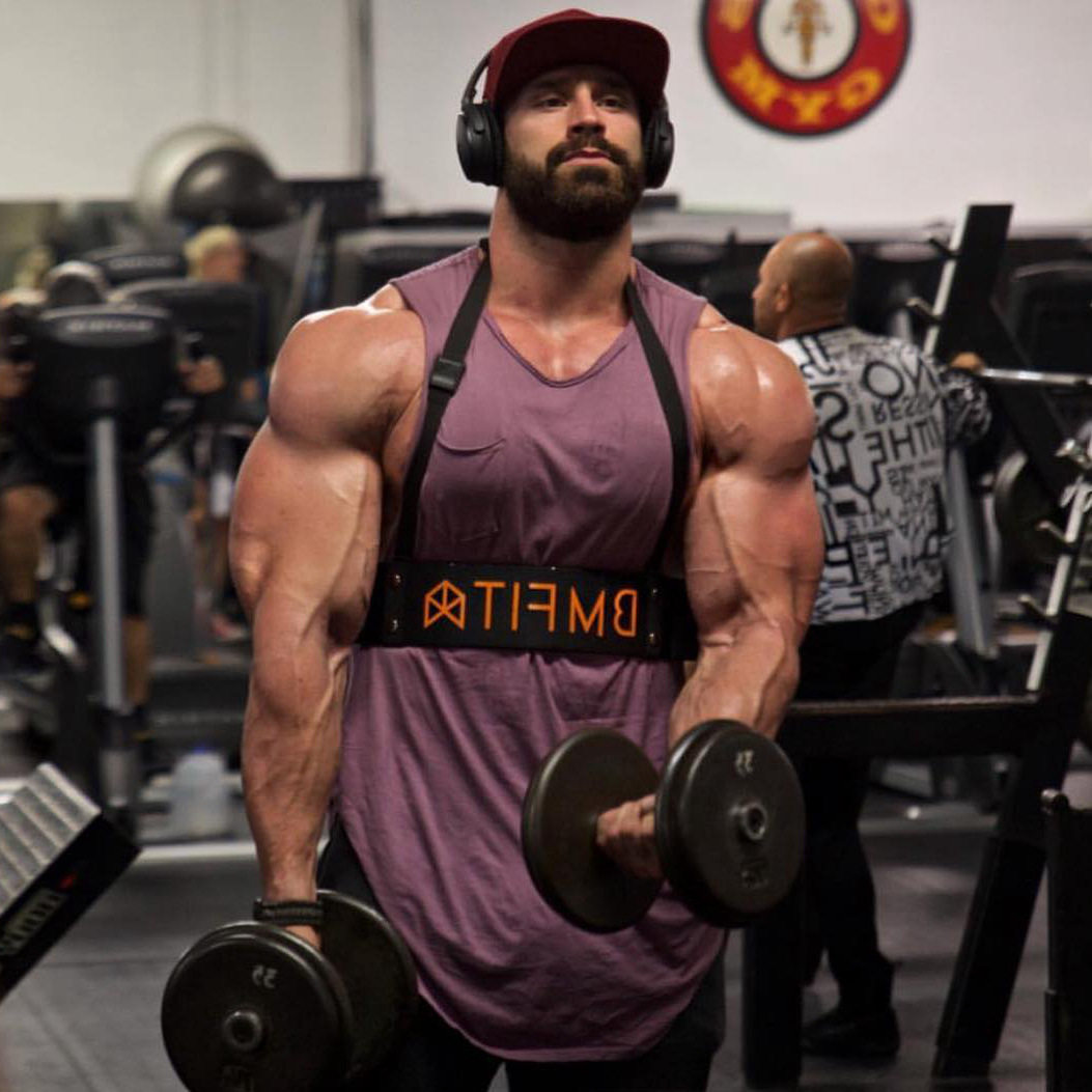 健身兄弟无袖吸汗透气健美训练纯棉运动t恤