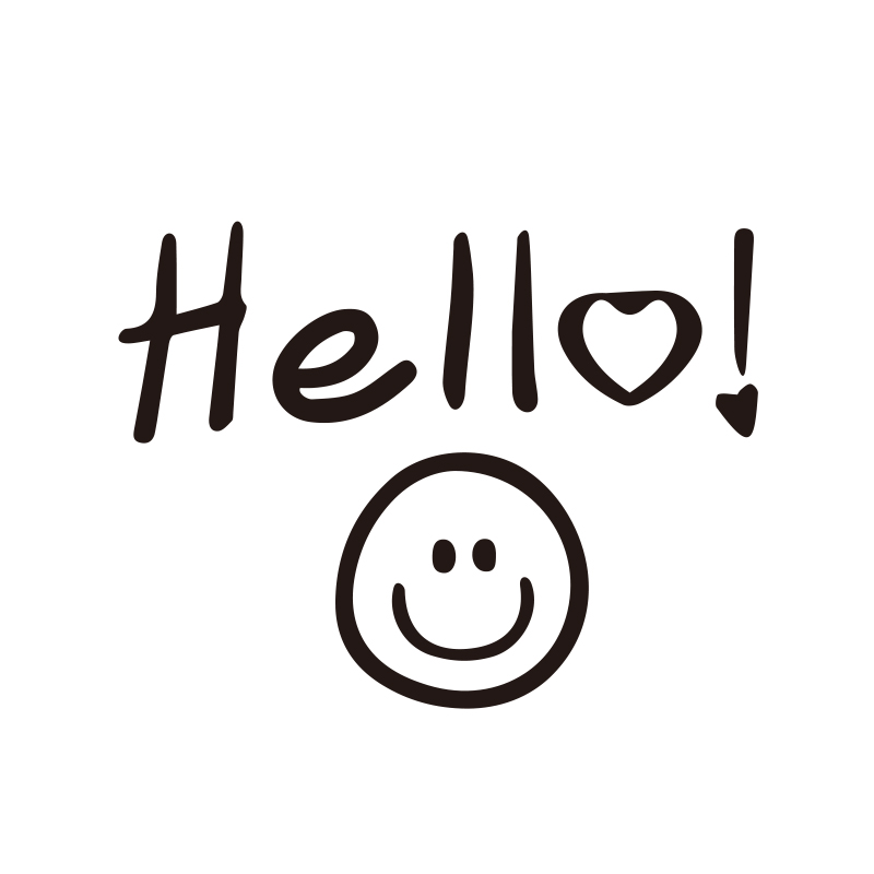 ins个性文字贴纸奶茶笑脸装饰服装店创意防撞墙贴