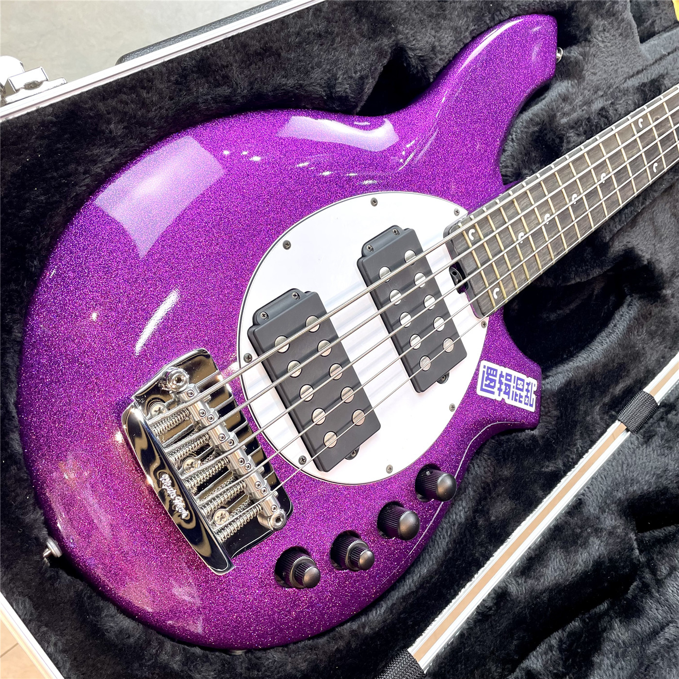 二手已售musicmanbongo5hh大菠萝紫晶剧院贝斯贝司-电贝司