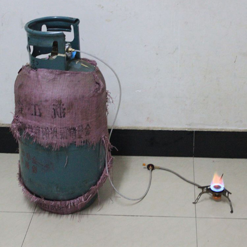 野营炉头改装使用家用液化气钢瓶转换煤气罐转接其他