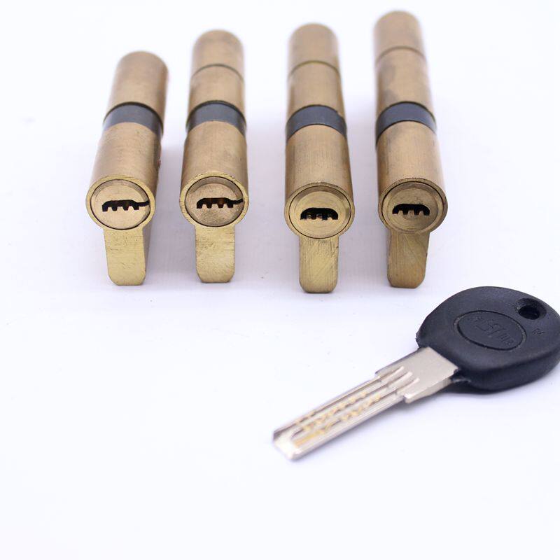 步阳钥匙锁芯群升原厂级全防盗双排半圆门锁机械门锁