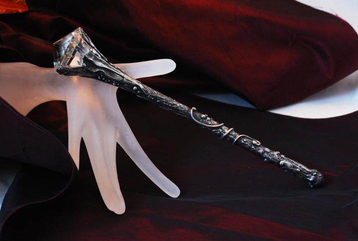 加拿大代购crystal手作复古钻石型斜面水晶玻璃魔杖其它