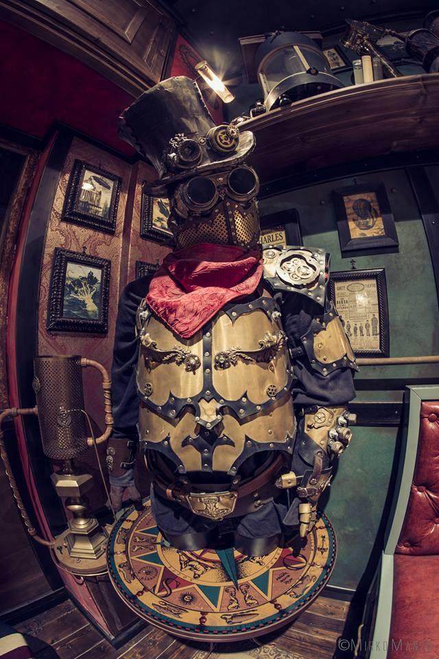 意大利代购armor手作蒸汽朋克中世纪护肩胸甲手臂服饰