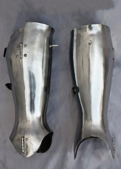 combat海外代购手作特别复古舒适不锈钢护腿铠甲cosplay配件