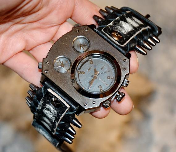 watch俄罗斯代购手作仿古蒸汽朋克石英机芯男士欧美腕表