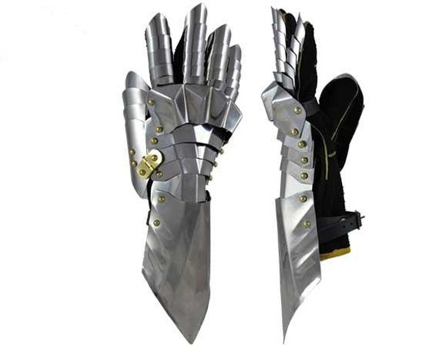 加拿大代购elegant手作复古中世纪骑士不锈钢护腕铠甲服饰