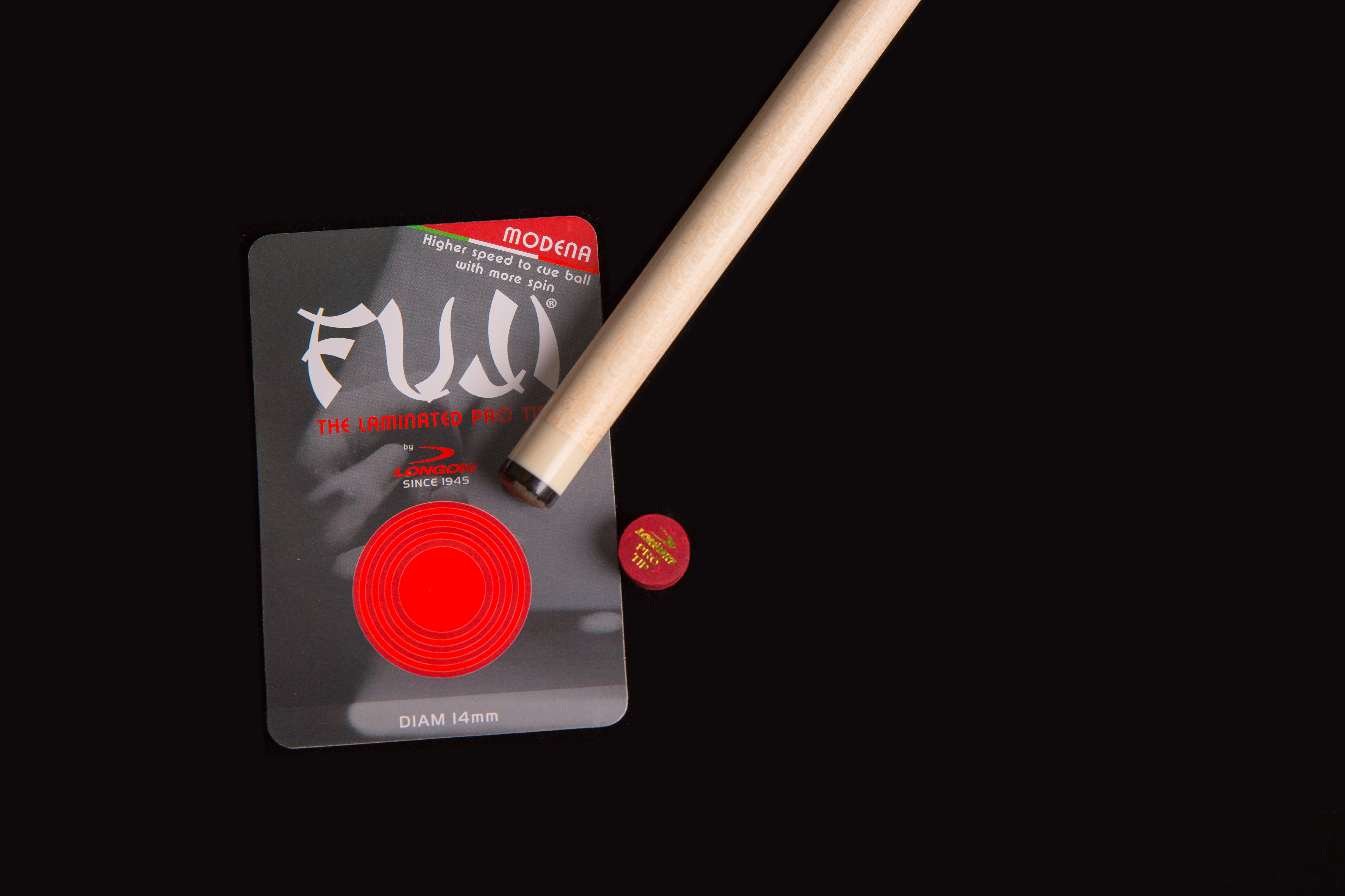 意大利龙古尼longoni球杆皮头大头杆头14mm斯诺克枪头皮头