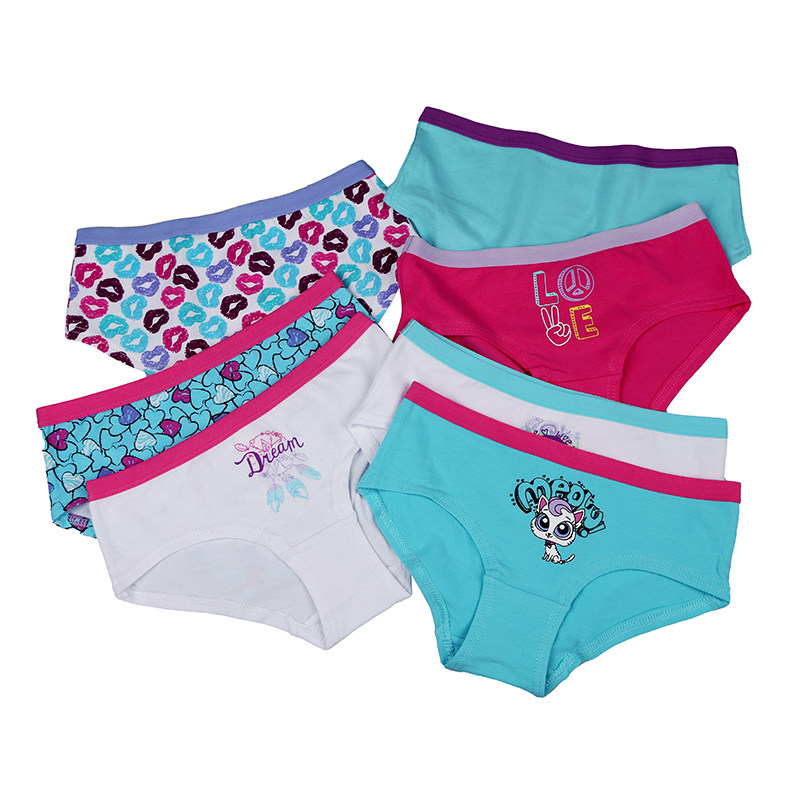 儿童内裤女纯棉三角裤2-13岁全棉婴幼儿宝宝女孩底裤夏薄款5条装