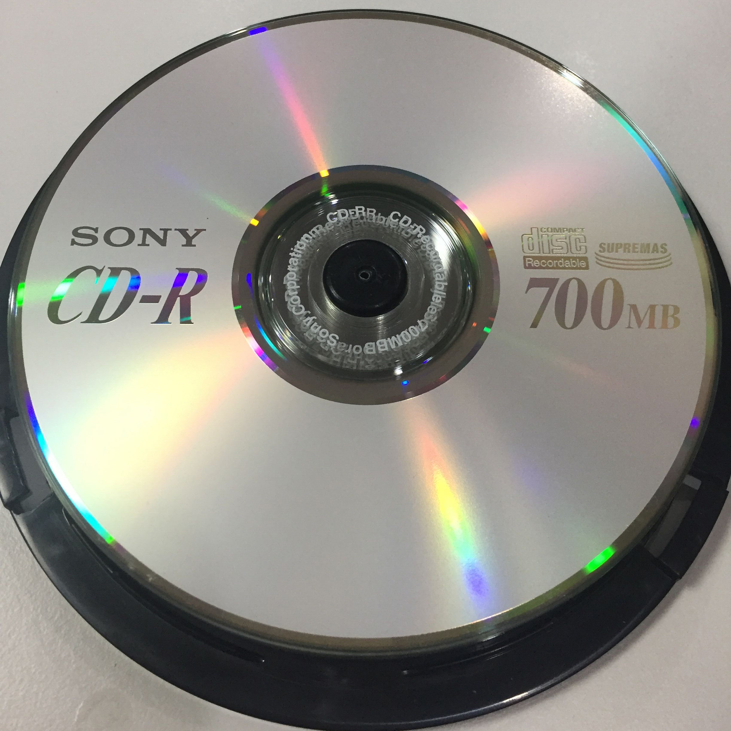 刻录空白光盘原装sony索尼盒装10片空盘cdr刻录盘