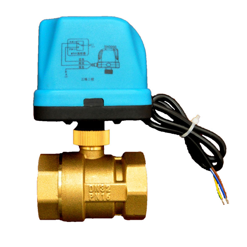 电动二通球阀水地地暖太阳能热水器风机盘管dn20地暖阀门