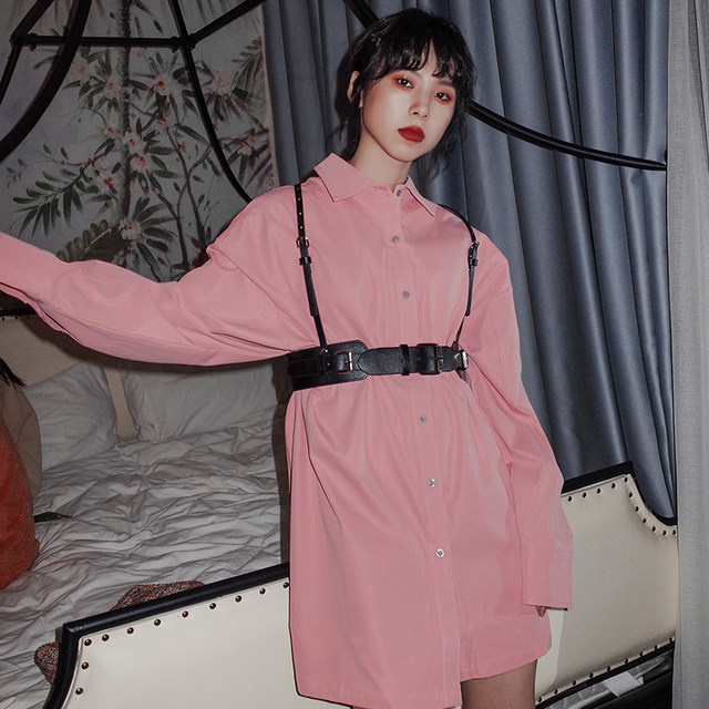Yang Dazi Retro Harva College Feng Long Sleeve Shirt two-piece loose shirt dress shirt female design Yang Dazi Retro Harva College Feng Long Sleeve Shirt two-piece loose shirt dress shirt female design