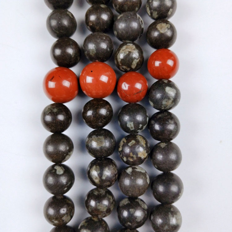 天玉精品天然热卖天山角砺陨石佛珠10mm108一条佛珠项链