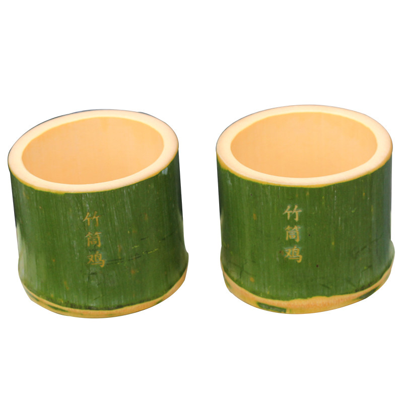 竹筒新鲜竹罐水杯茶杯蒸筒竹子毛竹子餐具特大号竹编