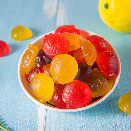 大润谷hot哆啦a梦水果果汁软糖1千克结婚喜糖散装qq糖果儿童零食