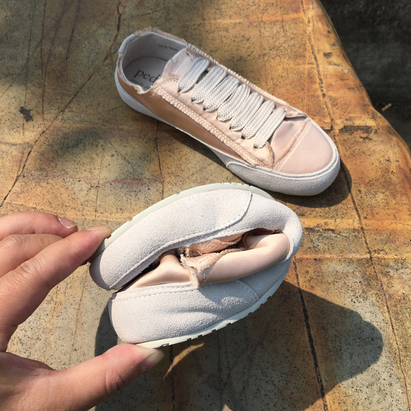 ins网红西班牙小众绸缎鞋pedro garcia真丝系带平底休闲板鞋