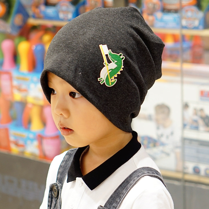 男孩帽子儿童套头男童包头帽儿童帽男潮秋冬帽子