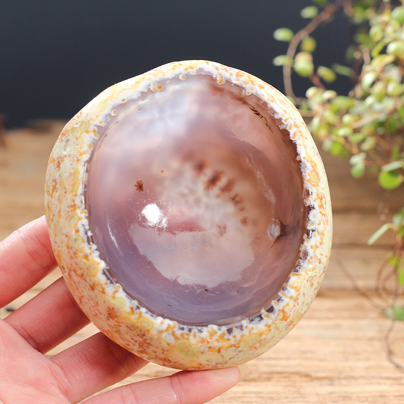 促销申子玉魂原石原色玛瑙烟灰缸手工雕刻精美时尚摆件