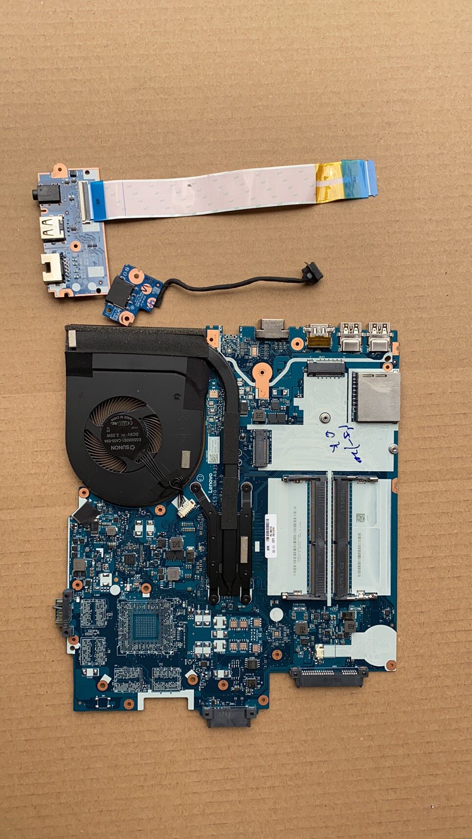 小板联想e570e570cnm-a831主板电源usbfru01ep39笔记本零部件