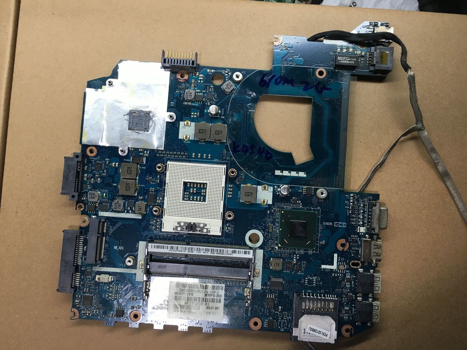 华硕n55sa85vk45vdn53sn43sn45sx550vck55vj主板笔记本零部件